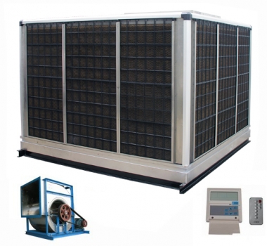 皮帶連接式離心環(huán)保節(jié)能冷風(fēng)機,九洲普惠環(huán)?？照{(diào)